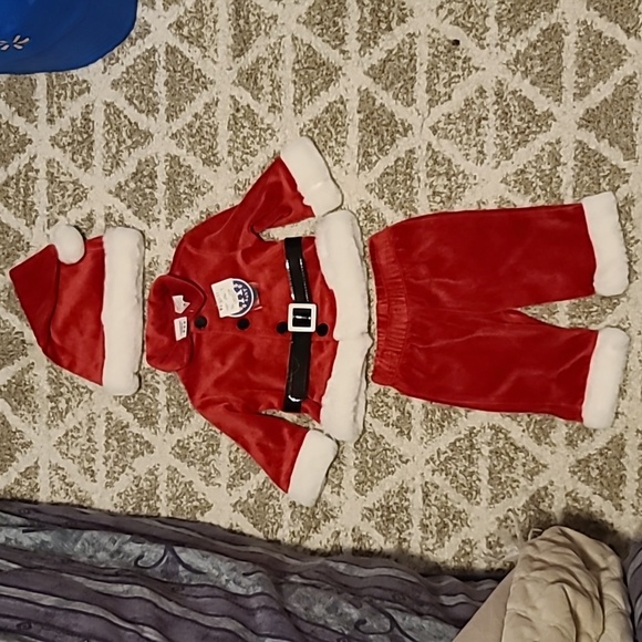 2 for $25 - Authentic Baby Infants 0-3m 3-piece Santa Suit - Picture 1 of 7